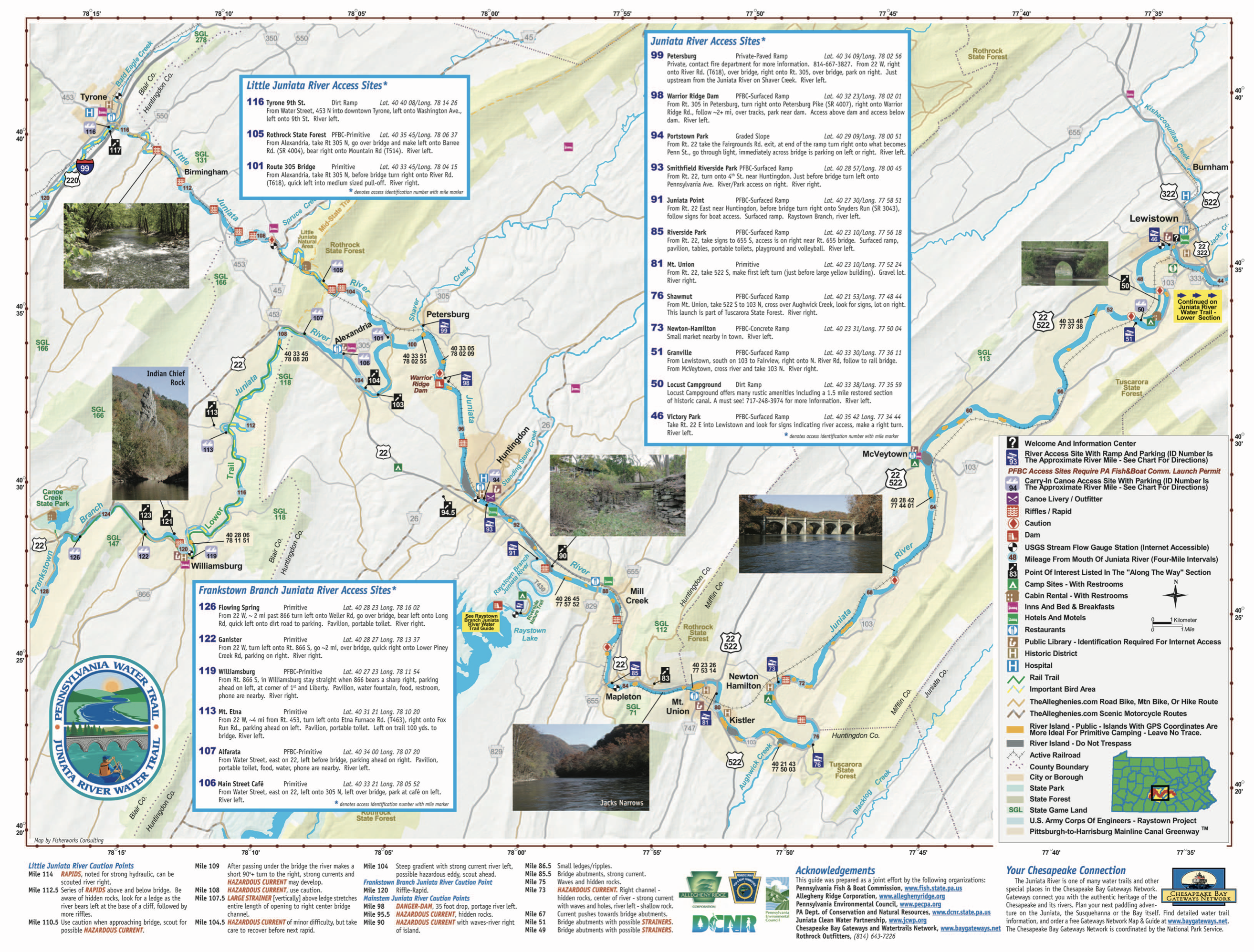 A map of the upper Juniata river