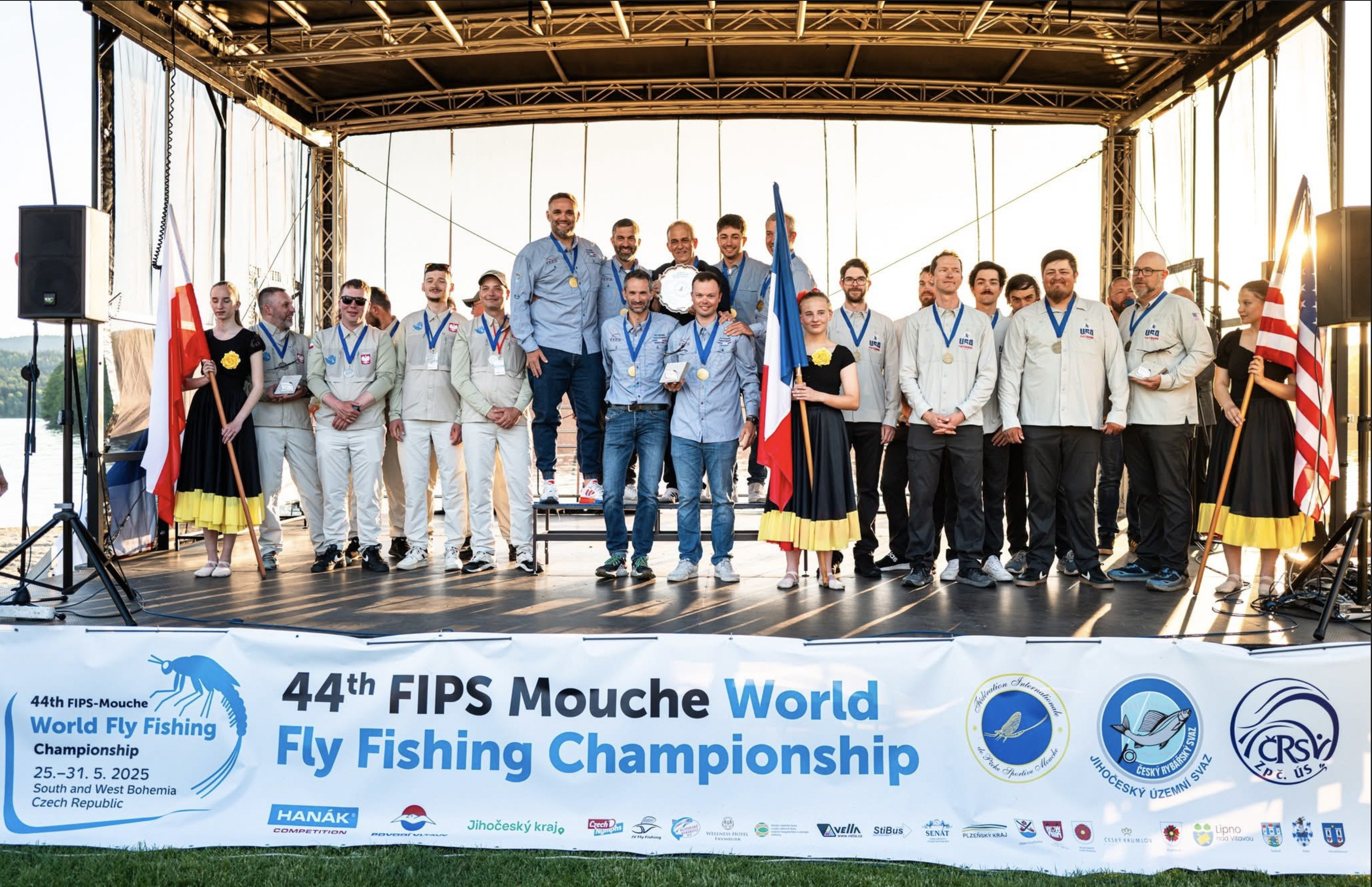 The closing ceremonies of the World Fly Fishing Championships