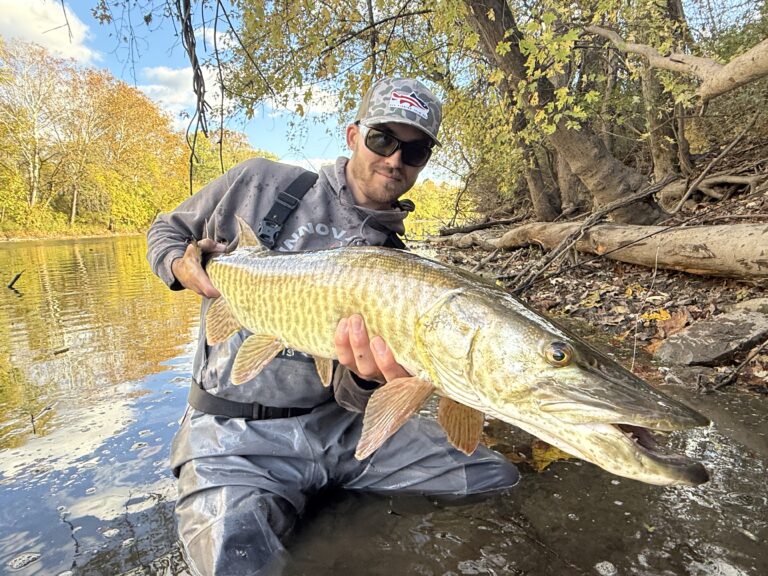 Author Mike Komara with a Musky