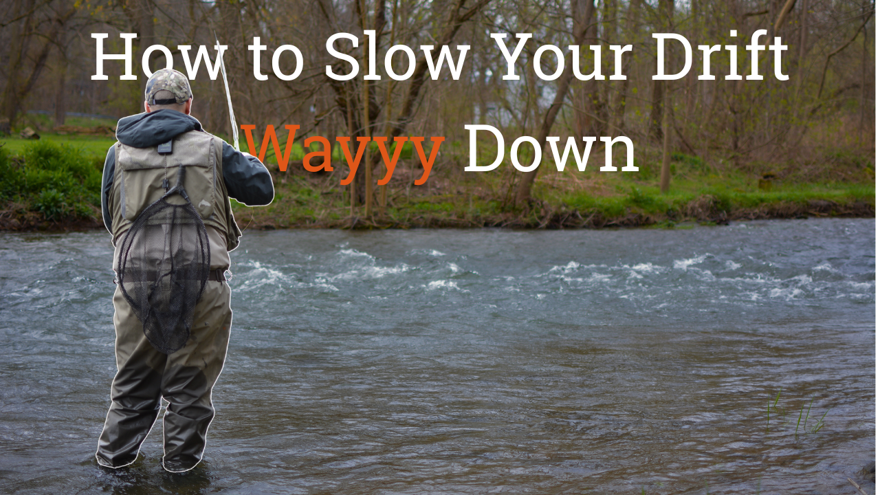 An angler making an inverted drift