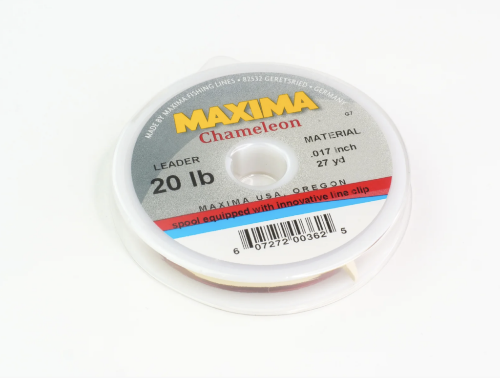 A spool of Maxima Chameleon leader material